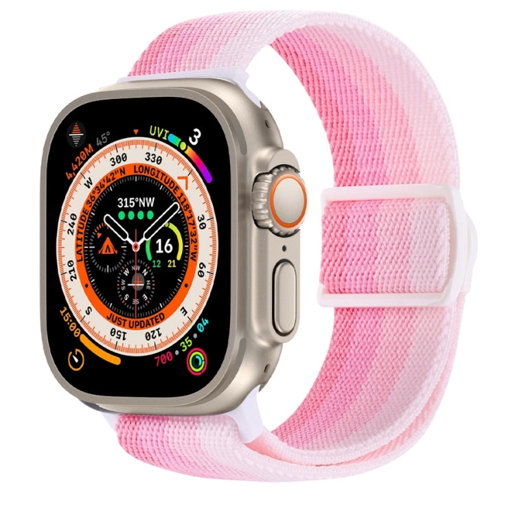 碳纖維紋理按扣尼龍錶帶，適用於 Apple Watch SE 2023 40mm，適用於 Apple Watch Ultra 2 49mm，適用於 Apple Watch Series 9 45mm