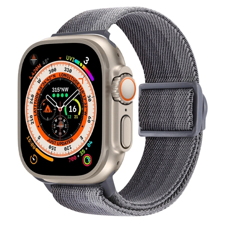 碳纖維紋理按扣尼龍錶帶，適用於 Apple Watch SE 2023 40mm，適用於 Apple Watch Ultra 2 49mm，適用於 Apple Watch Series 9 45mm