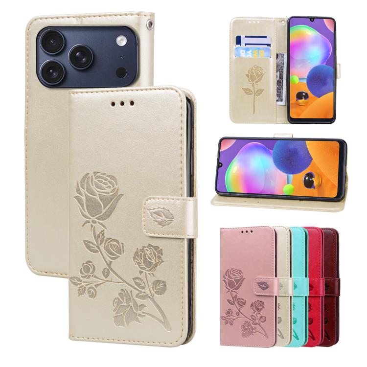 玫瑰壓紋翻蓋PU皮革手機殼，適用於 iPhone 17e / 16e，適用於 iPhone 17 Pro Max，適用於 iPhone 17 Pro，適用於 iPhone 17，適用於 iPhone 16 Pro Max，適用於 iPhone 16 Pro，適用於 iPhone 16 Plus，適用於 iPhone 16，適用於 iPhone 15 Pro Max