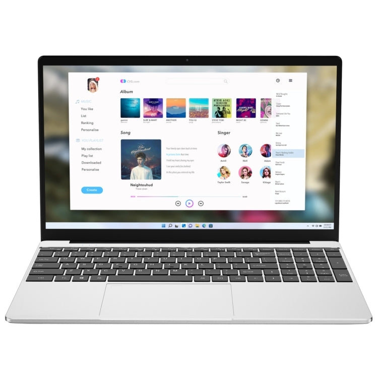 GXMO F152G 15.6吋筆記型電腦，Windows 11 Intel Alder Lake N95 四核心，支援指紋解鎖，16GB+512GB