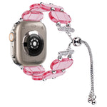 樹脂伸縮鍊錶帶，適用於 Apple Watch Series 9 41mm，適用於 Apple Watch Ultra 49mm
