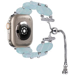 樹脂伸縮鍊錶帶，適用於 Apple Watch Series 9 41mm，適用於 Apple Watch Ultra 49mm