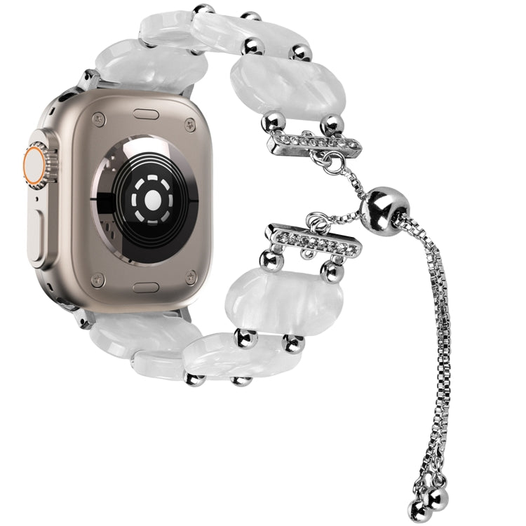 樹脂伸縮鍊錶帶，適用於 Apple Watch Series 9 41mm，適用於 Apple Watch Ultra 49mm