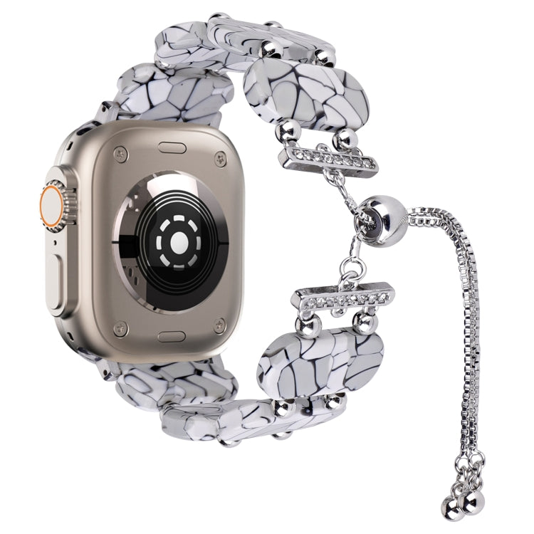 樹脂伸縮鍊錶帶，適用於 Apple Watch Series 9 41mm，適用於 Apple Watch Ultra 49mm