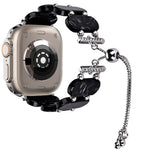 樹脂伸縮鍊錶帶，適用於 Apple Watch Series 9 41mm，適用於 Apple Watch Ultra 49mm