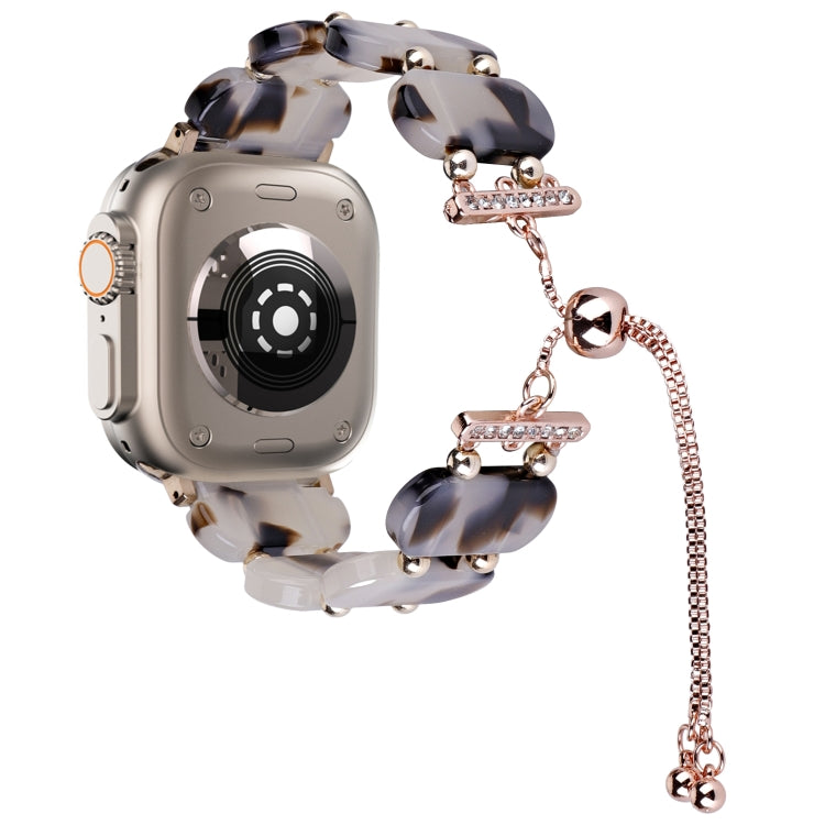 樹脂伸縮鍊錶帶，適用於 Apple Watch Series 9 41mm，適用於 Apple Watch Ultra 49mm