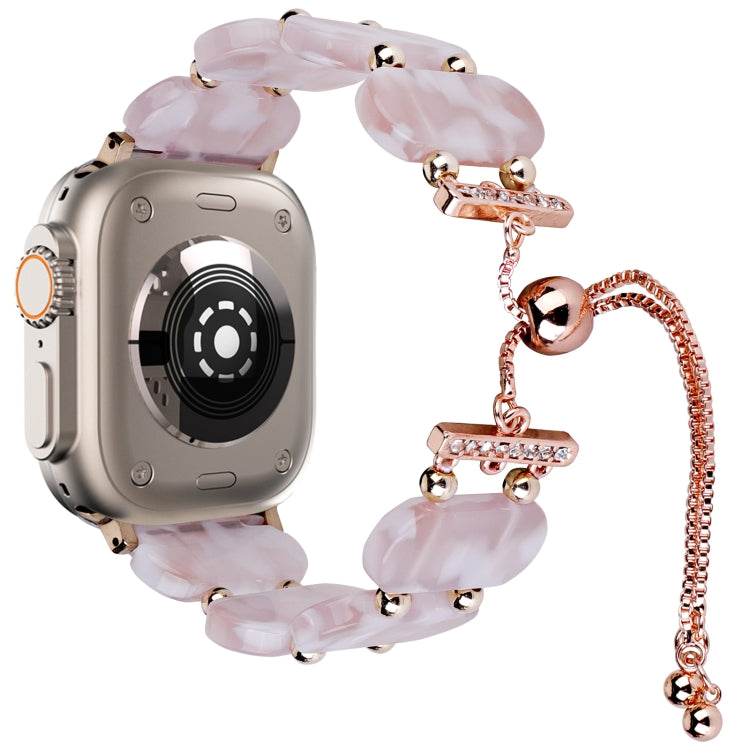 樹脂伸縮鍊錶帶，適用於 Apple Watch Series 9 41mm，適用於 Apple Watch Ultra 49mm