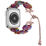 樹脂伸縮鍊錶帶，適用於 Apple Watch 42mm，適用於 Apple Watch 38mm