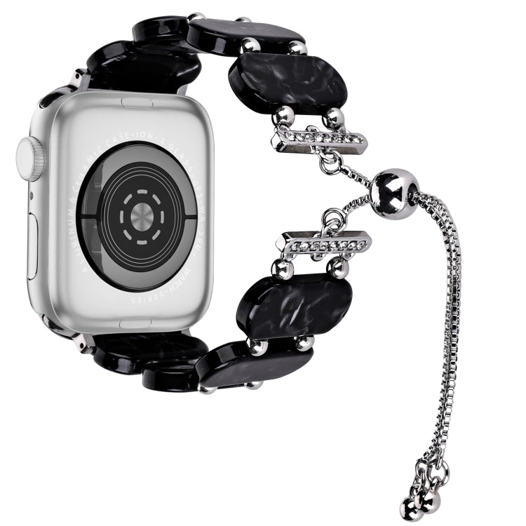 樹脂可伸縮鏈條錶帶，適用於 Apple Watch Series 5 44mm，適用於 Apple Watch Series 5 40mm