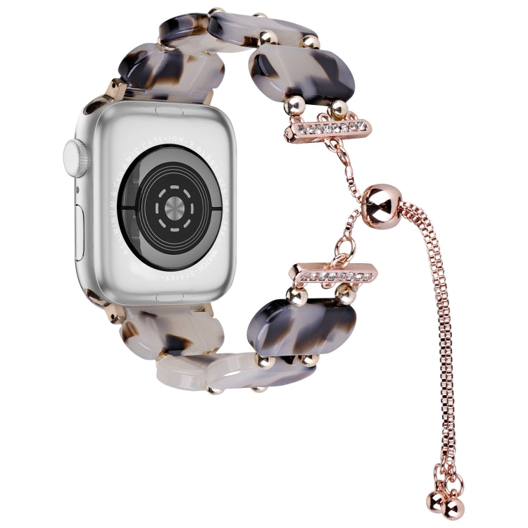 樹脂可伸縮鏈條錶帶，適用於 Apple Watch Series 5 44mm，適用於 Apple Watch Series 5 40mm