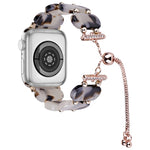 樹脂可伸縮鏈條錶帶，適用於 Apple Watch Series 4 44mm，適用於 Apple Watch Series 4 40mm