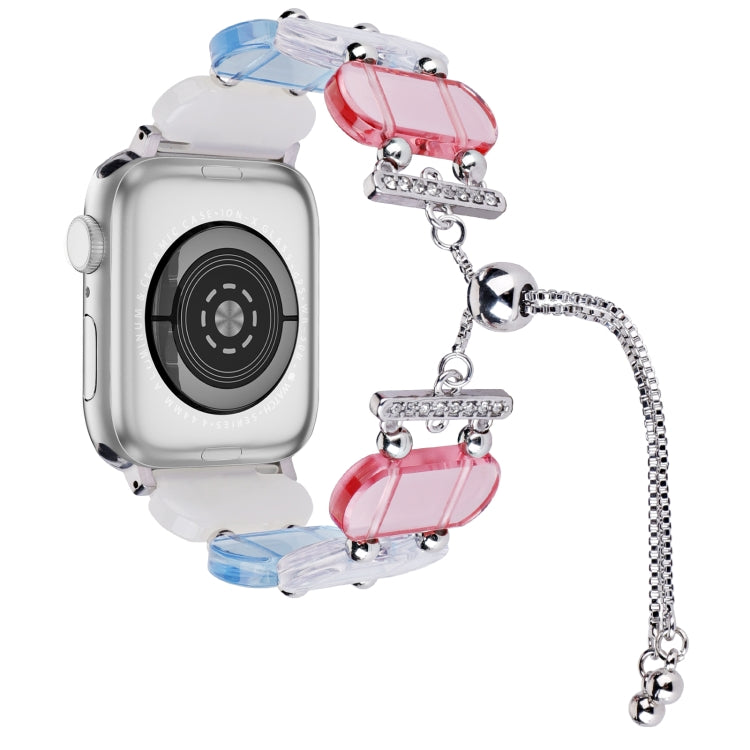 樹脂可伸縮鏈條錶帶，適用於 Apple Watch Series 2 42mm，適用於 Apple Watch Series 2 38mm