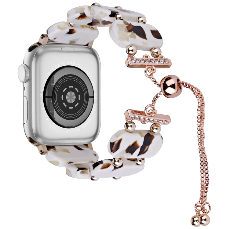 樹脂可伸縮鏈條錶帶，適用於 Apple Watch Series 2 42mm，適用於 Apple Watch Series 2 38mm