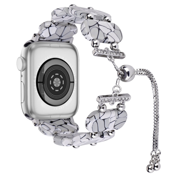 樹脂可伸縮鏈條錶帶，適用於 Apple Watch Series 2 42mm，適用於 Apple Watch Series 2 38mm