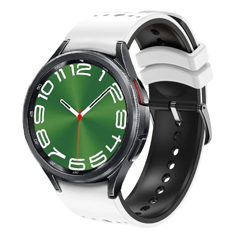 雙色矽膠錶帶，適用於 Samsung Galaxy Watch 6