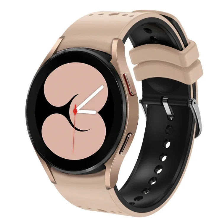Two Color Silicone Watch Band, For Samsung Galaxy Watch 6