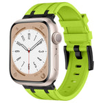石紋液態矽膠錶帶，適用於 Apple Watch SE 2023 44mm、Apple Watch Ultra 2 49mm、Apple Watch Series 9 45mm、Apple Watch Ultra 49mm