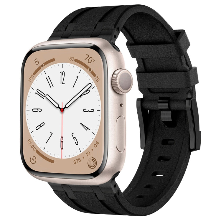 石紋液態矽膠錶帶，適用於 Apple Watch SE 2023 44mm、Apple Watch Ultra 2 49mm、Apple Watch Series 9 45mm、Apple Watch Ultra 49mm