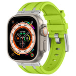 石紋液態矽膠錶帶，適用於 Apple Watch SE 2023 44mm、Apple Watch Ultra 2 49mm、Apple Watch Series 9 45mm、Apple Watch Ultra 49mm
