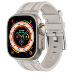 石紋液態矽膠錶帶，適用於 Apple Watch SE 2023 44mm、Apple Watch Ultra 2 49mm、Apple Watch Series 9 45mm、Apple Watch Ultra 49mm