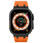 石紋液態矽膠錶帶，適用於 Apple Watch Series 8 45mm、Apple Watch SE 2022 44mm、Apple Watch Series 7 45mm、Apple Watch SE 44mm