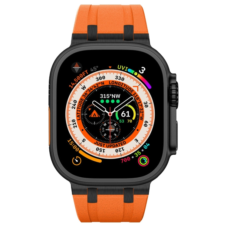 石紋液態矽膠錶帶，適用於 Apple Watch Series 8 45mm、Apple Watch SE 2022 44mm、Apple Watch Series 7 45mm、Apple Watch SE 44mm