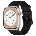 石紋液態矽膠錶帶，適用於 Apple Watch Series 8 45mm、Apple Watch SE 2022 44mm、Apple Watch Series 7 45mm、Apple Watch SE 44mm