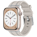 石紋液態矽膠錶帶，適用於 Apple Watch Series 8 45mm、Apple Watch SE 2022 44mm、Apple Watch Series 7 45mm、Apple Watch SE 44mm
