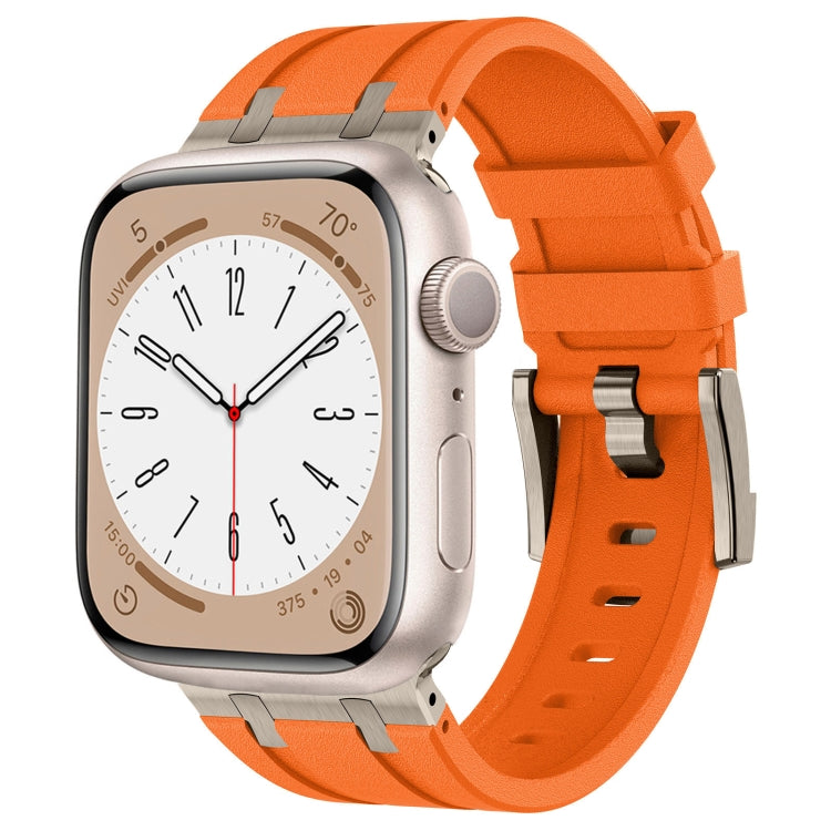 石紋液態矽膠錶帶，適用於 Apple Watch Series 8 45mm、Apple Watch SE 2022 44mm、Apple Watch Series 7 45mm、Apple Watch SE 44mm