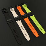 石紋液態矽膠錶帶，適用於 Apple Watch SE 2023 44mm、Apple Watch Ultra 2 49mm、Apple Watch Series 9 45mm、Apple Watch Ultra 49mm