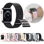 Dual Hook and Loop Nylon Watch Band, For Apple Watch Series 7 41mm, For Apple Watch Series 7 45mm, For Apple Watch SE 40mm, For Apple Watch SE 44mm, For Apple Watch Series 6 40mm