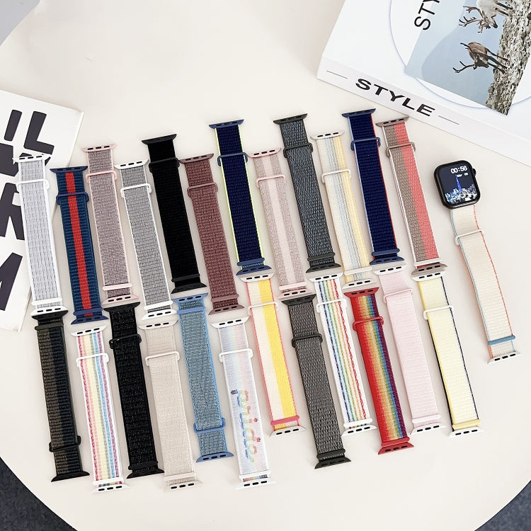 Dual Hook and Loop Nylon Watch Band, For Apple Watch Series 3 38mm, For Apple Watch Series 3 42mm, For Apple Watch Series 2 42mm, For Apple Watch Series 2 38mm, For Apple Watch 42mm