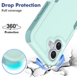 2合1 PC + TPU 手機殼，適用於 iPhone 16、iPhone 15 Pro Max、iPhone 15 Pro、iPhone 15 Plus、iPhone 15、iPhone SE 2022 / 2020 / 8 / 7 / 6、iPhone X / XS、iPhone XR