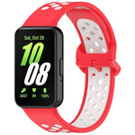 Two Color Breathable Silicone Watch Band, For Samsung Galaxy Fit 3