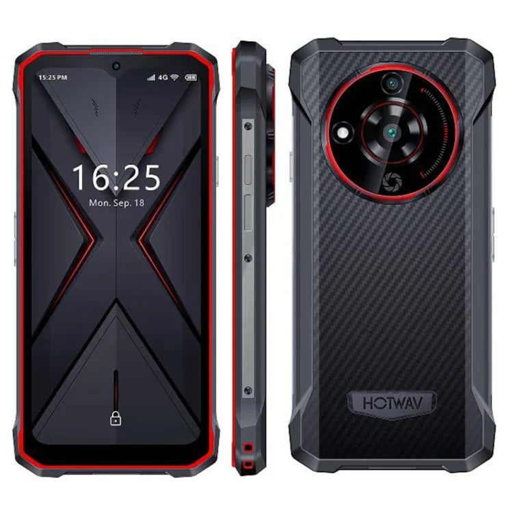 HOTWAV T7 耐用手機，6280mAh，6.52 吋 Android 13 MT8788 八核心，網絡：4G，OTG，4GB+128GB