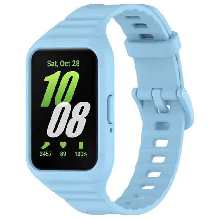 純色一體成型 TPU 錶帶，適用於 Samsung Galaxy Fit 3