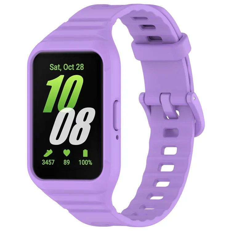 純色一體成型 TPU 錶帶，適用於 Samsung Galaxy Fit 3