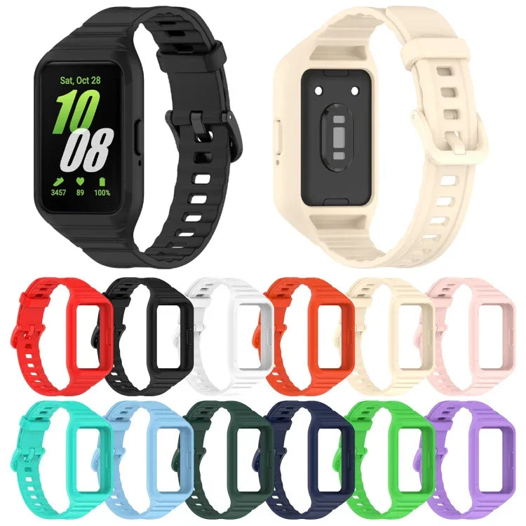 純色一體成型 TPU 錶帶，適用於 Samsung Galaxy Fit 3