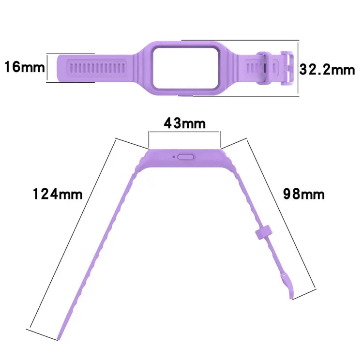 純色一體成型 TPU 錶帶，適用於 Samsung Galaxy Fit 3