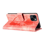 筆心貓壓紋皮革手機殼，適用於 iPhone 14 Plus，適用於 iPhone 14，適用於 iPhone 14 Pro，適用於 iPhone 14 Pro Max，適用於 iPhone 7 / 8 / SE 2022，適用於 iPhone 13 Pro Max，適用於 iPhone 13 Pro，適用於 iPhone 13