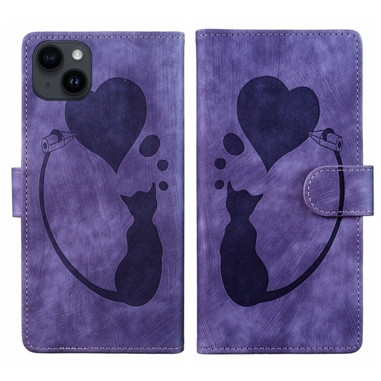 筆心貓壓紋皮革手機殼，適用於 iPhone 14 Plus，適用於 iPhone 14，適用於 iPhone 14 Pro，適用於 iPhone 14 Pro Max，適用於 iPhone 7 / 8 / SE 2022，適用於 iPhone 13 Pro Max，適用於 iPhone 13 Pro，適用於 iPhone 13