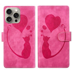 筆心貓壓紋皮革手機殼，適用於 iPhone 14 Plus，適用於 iPhone 14，適用於 iPhone 14 Pro，適用於 iPhone 14 Pro Max，適用於 iPhone 7 / 8 / SE 2022，適用於 iPhone 13 Pro Max，適用於 iPhone 13 Pro，適用於 iPhone 13