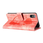 Pen Heart 貓咪浮雕皮革手機殼，適用於 iPhone X / XS，適用於 iPhone XR，適用於 iPhone XS Max，適用於 iPhone 7 Plus / 8 Plus