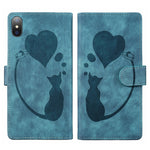Pen Heart 貓咪浮雕皮革手機殼，適用於 iPhone X / XS，適用於 iPhone XR，適用於 iPhone XS Max，適用於 iPhone 7 Plus / 8 Plus
