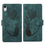 Pen Heart 貓咪浮雕皮革手機殼，適用於 iPhone X / XS，適用於 iPhone XR，適用於 iPhone XS Max，適用於 iPhone 7 Plus / 8 Plus