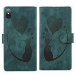 Pen Heart 貓咪浮雕皮革手機殼，適用於 iPhone X / XS，適用於 iPhone XR，適用於 iPhone XS Max，適用於 iPhone 7 Plus / 8 Plus