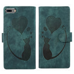 Pen Heart 貓咪浮雕皮革手機殼，適用於 iPhone X / XS，適用於 iPhone XR，適用於 iPhone XS Max，適用於 iPhone 7 Plus / 8 Plus