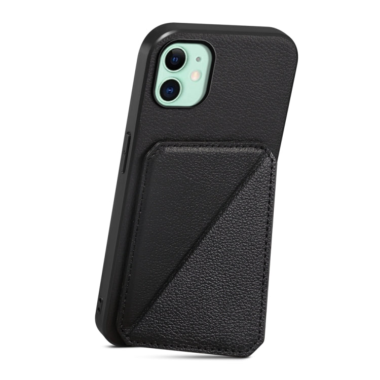 D04 小牛紋理雙卡槽手機殼，適用於 iPhone 11，適用於 iPhone 11 Pro，適用於 iPhone X / XS，適用於 iPhone XR，適用於 iPhone XS Max，適用於 iPhone 7 Plus / 8 Plus