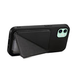 D04 小牛紋理雙卡槽手機殼，適用於 iPhone 11，適用於 iPhone 11 Pro，適用於 iPhone X / XS，適用於 iPhone XR，適用於 iPhone XS Max，適用於 iPhone 7 Plus / 8 Plus