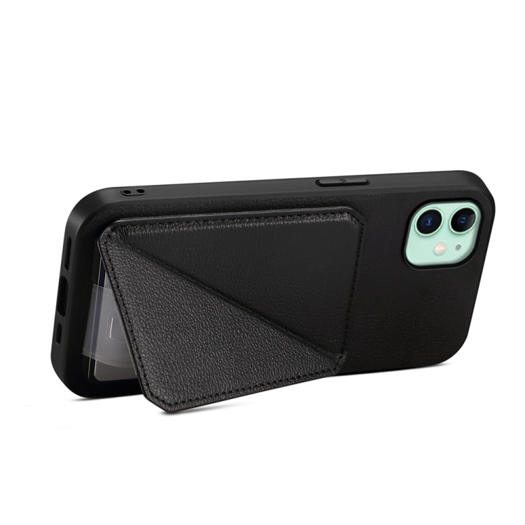 D04 小牛紋理雙卡槽手機殼，適用於 iPhone 11，適用於 iPhone 11 Pro，適用於 iPhone X / XS，適用於 iPhone XR，適用於 iPhone XS Max，適用於 iPhone 7 Plus / 8 Plus